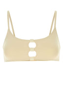 Eres Ivory Stretch Nylon Bloom Biniki Top