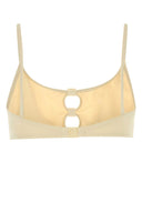 Eres Ivory Stretch Nylon Bloom Biniki Top