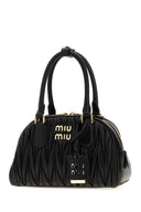 Miu Miu Black Nappa Leather Arcadie Handbag