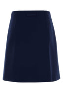 Miu Miu Blue Jersey Skirt