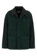 Miu Miu Bottle Green Denim Jacket