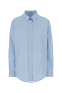 Miu Miu Light Blue Poplin Shirt