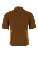 Miu Miu Brown Jersey Polo Shirt