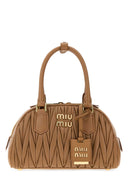 Miu Miu Camel Nappa Leather Arcadie Handbag