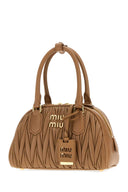 Miu Miu Camel Nappa Leather Arcadie Handbag