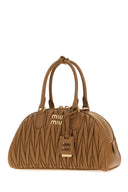 Miu Miu Camel Nappa Leather Arcadie Handbag