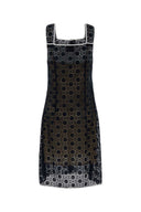 Miu Miu Midnight Blue Macrame Lace Dress