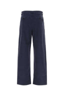Miu Miu Navy Blue Gabardine Pant