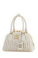 Miu Miu Ivory Nappa Leather Arcadie Handbag