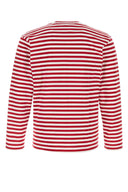 Comme Des Garcons Play Embroidered Cotton T Shirt