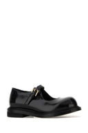 Moschino Black Leather Olivia Ballerinas