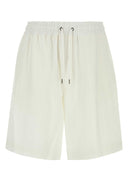 Giorgio Armani White Linen Bermuda Shorts