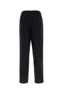 Giorgio Armani Dark Blue Twill Wide Leg Pant