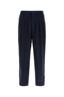 Giorgio Armani Navy Blue Twill Pant