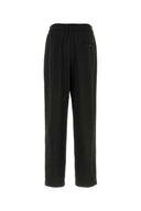 Giorgio Armani Black Viscose Wide Leg Pant