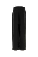 Giorgio Armani Black Cupro Wide Leg Pant
