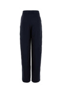 Giorgio Armani Navy Blue Satin Wide Leg Pant