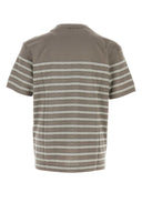 Giorgio Armani Embroidered Cotton Blend T Shirt