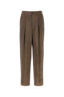 Giorgio Armani Brown Viscose Pant