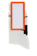Gallo White Stretch Cotton Blend Socks