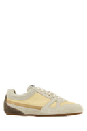 Isabel Marant Two Tone Suede And Canvas Senny Sneakers