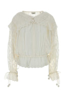Isabel Marant White Cotton Blend Nowana Blouse