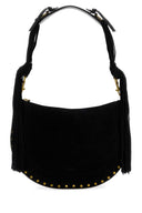 Isabel Marant Black Suede Oskan Shoulder Bag