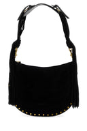 Isabel Marant Black Suede Oskan Shoulder Bag
