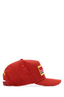 Dsquared Red Cotton Baseball Cap