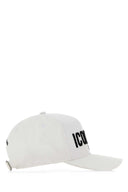 Dsquared White Cotton Baseball Cap