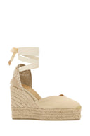 Castaner Ivory Canvas Chiara Wedges