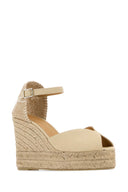 Castaner Sand Canvas Bianca Wedges