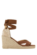 Castaner Brown Canvas Bailey Wedges
