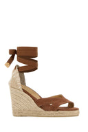 Castaner Brown Canvas Bailey Wedges