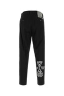 Yohji Yamamoto Black Jacquard Pant