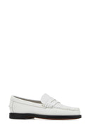 Sebago White Leather Classic Dan Loafers