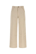 Sefr Sand Linen Wide Leg Arno Pant