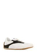 Bottega Veneta Two Tone Canvas And Suede Orbit Flash Sneakers