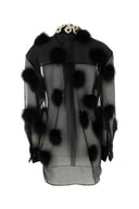 Khaite Black Organza Shirt