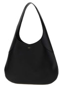 Khaite Black Leather Joan Shopping Bag
