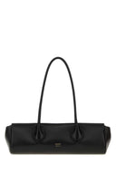 Khaite Black Leather Donna Shoulder Bag