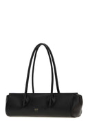 Khaite Black Leather Donna Shoulder Bag