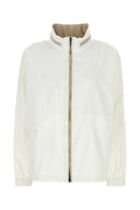 Brunello Cucinelli witte polyestermix regenjas