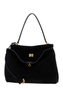 Balenciaga Black Suede Medium Rodeo Handbag