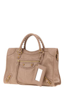 Balenciaga Antiqued Pink Leather Medium Le City Handbag