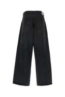 Balenciaga Black Denim Wide Leg Jeans