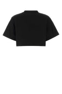 Balenciaga Black Cotton Blend T Shirt