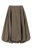 Balenciaga Mud Gabardine Skirt