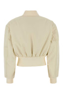 Balenciaga Ivory Polyester Bomber Jacket