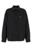Balenciaga Charcoal Wool Blend Jacket
